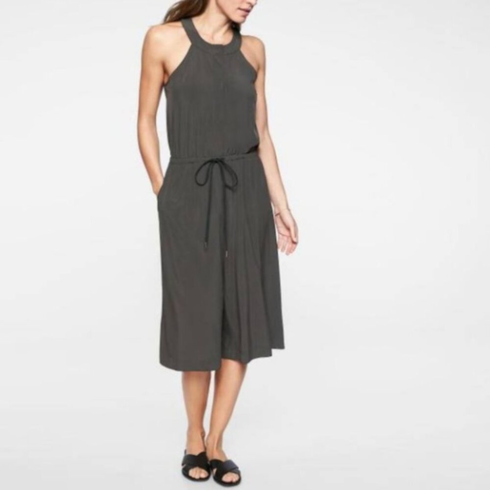 Athleta Mercer Romper in Black Olive Size 12